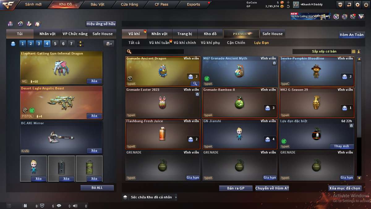shop acc cf uy tin gia re